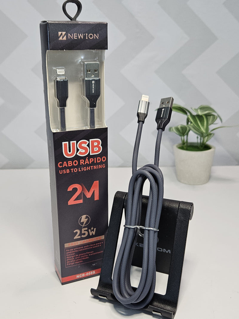 Cabo Rapido  NEW'ION 25w 2m USB Para USB-C Lightning