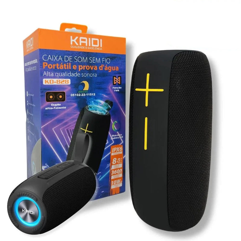 Caixa de Som Bluetooth KD-828 TWS 8H