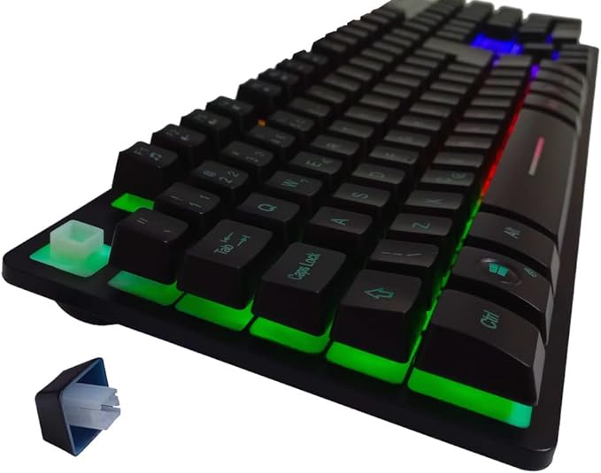 Teclado Gamer Semi Mecânico RGB Knup